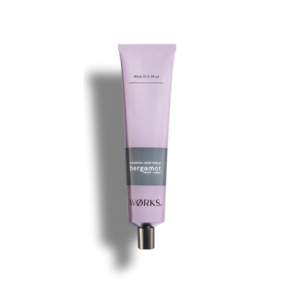 Hand Cream Tube (80ml) | Bergamot by WØRKS. Australian Art Prints, Gifts, Fashion and Homewares. Green Door Decor. www.greendoordecor.com.au