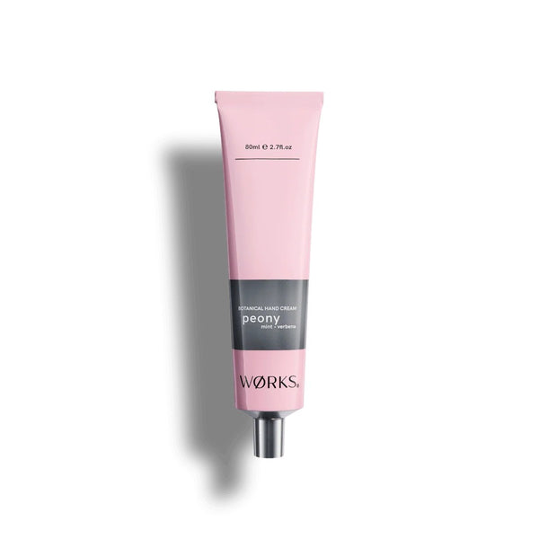 WØRKS | Hand Cream Tube (80ml) | Peony. Australian Art Prints, Gifts, Fashion and Homewares. Green Door Decor. www.greendoordecor.com.au