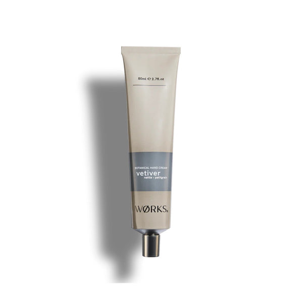 WØRKS | Hand Cream Tube (80ml) | Vetiver. Australian Art Prints, Gifts, Fashion and Homewares. Green Door Decor. www.greendoordecor.com.au