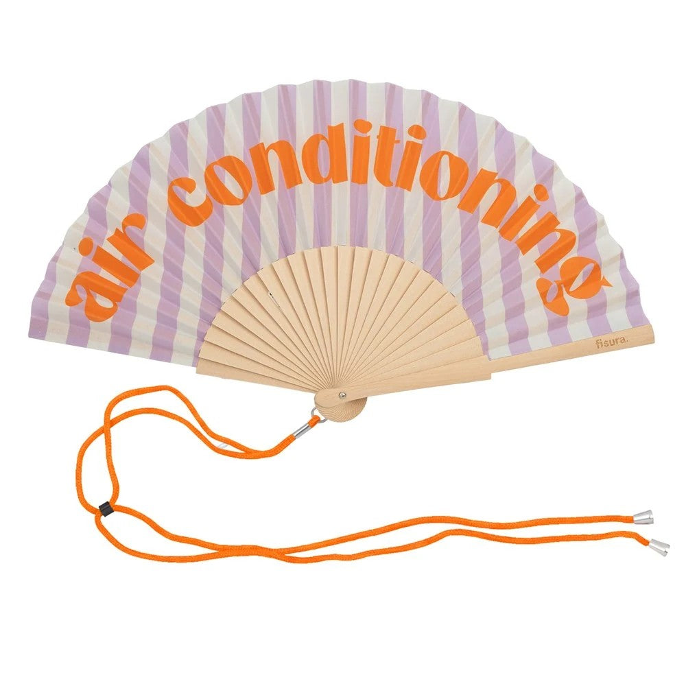 Hand Fan | Air Conditioning Stripes by Fisura, French Bazaar. Australian Art Prints, Gifts, Fashion and Homewares. Green Door Decor. www.greendoordecor.com.au