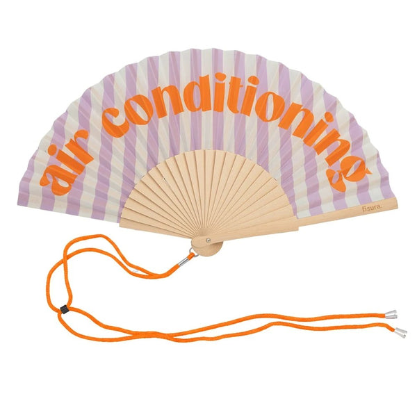 Hand Fan | Air Conditioning Stripes by Fisura, French Bazaar. Australian Art Prints, Gifts, Fashion and Homewares. Green Door Decor. www.greendoordecor.com.au