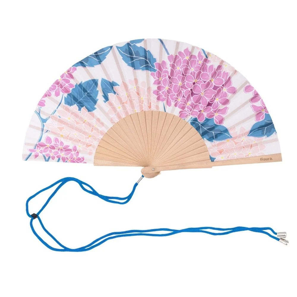 Hand Fan | Hydrangea by Fisura, French Bazaar. Australian Art Prints, Gifts, Fashion and Homewares. Green Door Decor. www.greendoordecor.com.au