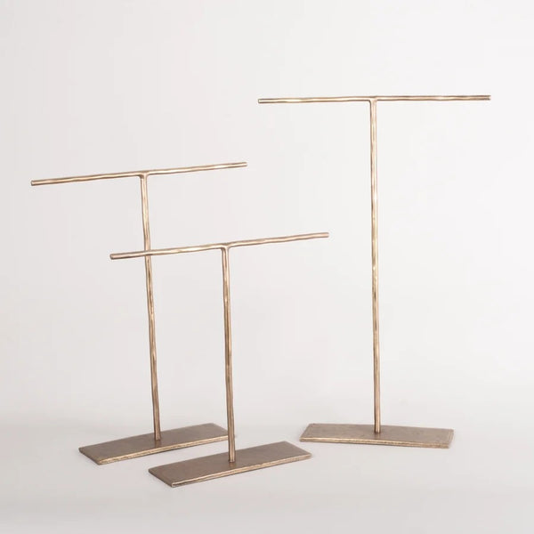 Handmade Brass Jewellery Stand | Various Sizes by New Direction Imports. Australian Art Prints, Gifts, Fashion and Homewares. Green Door Decor. www.greendoordecor.com.au