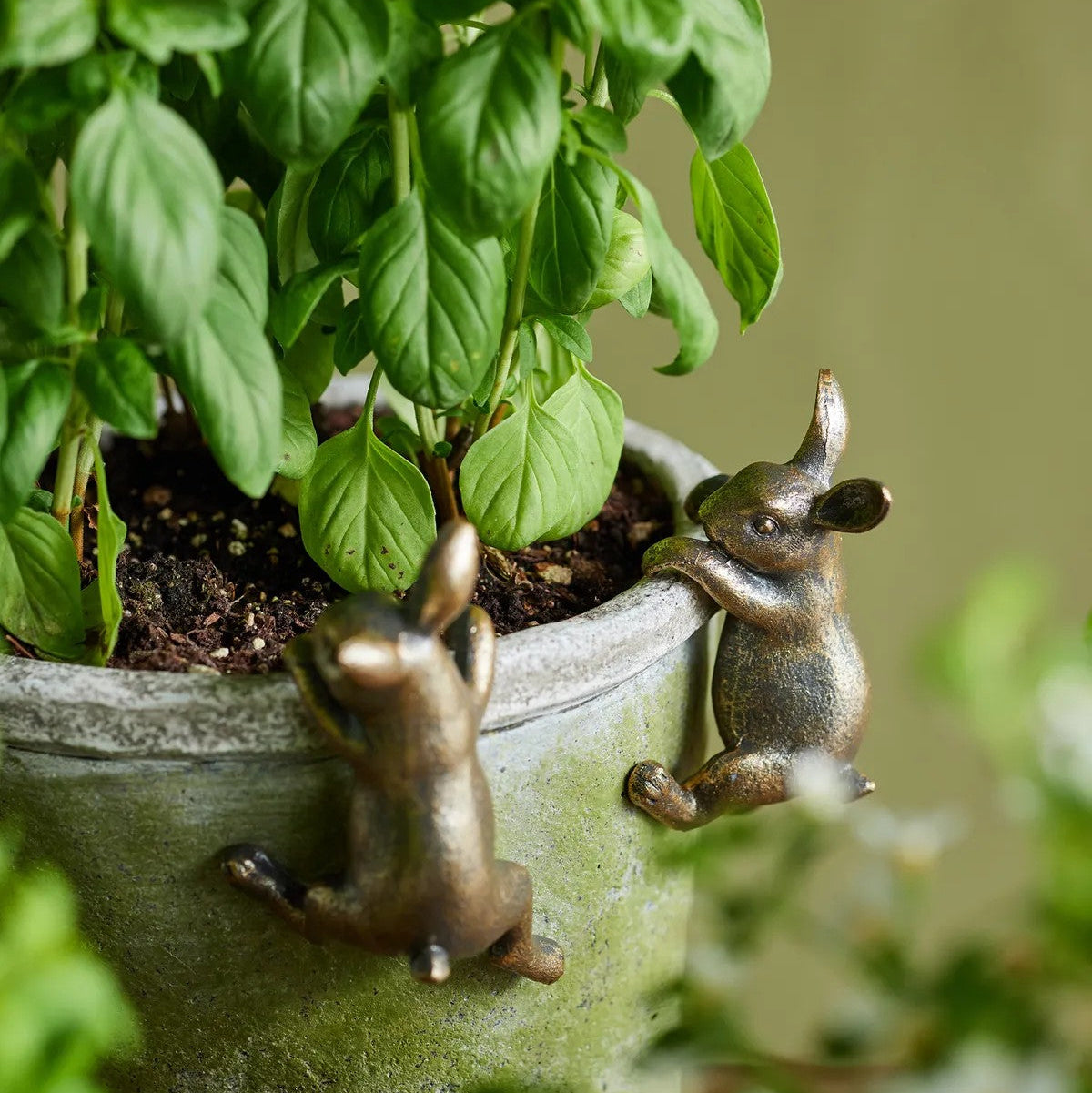 Hanging Bunny Figurine | Gold by French Country Collections. Australian Art Prints, Fashion and Homewares. Green Door Decor. www.greendoordecor.com.au