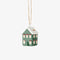 Hanging Mini House Green | Christmas Hanging Decoration by French Country Collections. Australian Art Prints, Gifts, Fashion and Homewares. Green Door Decor. www.greendoordecor.com.au