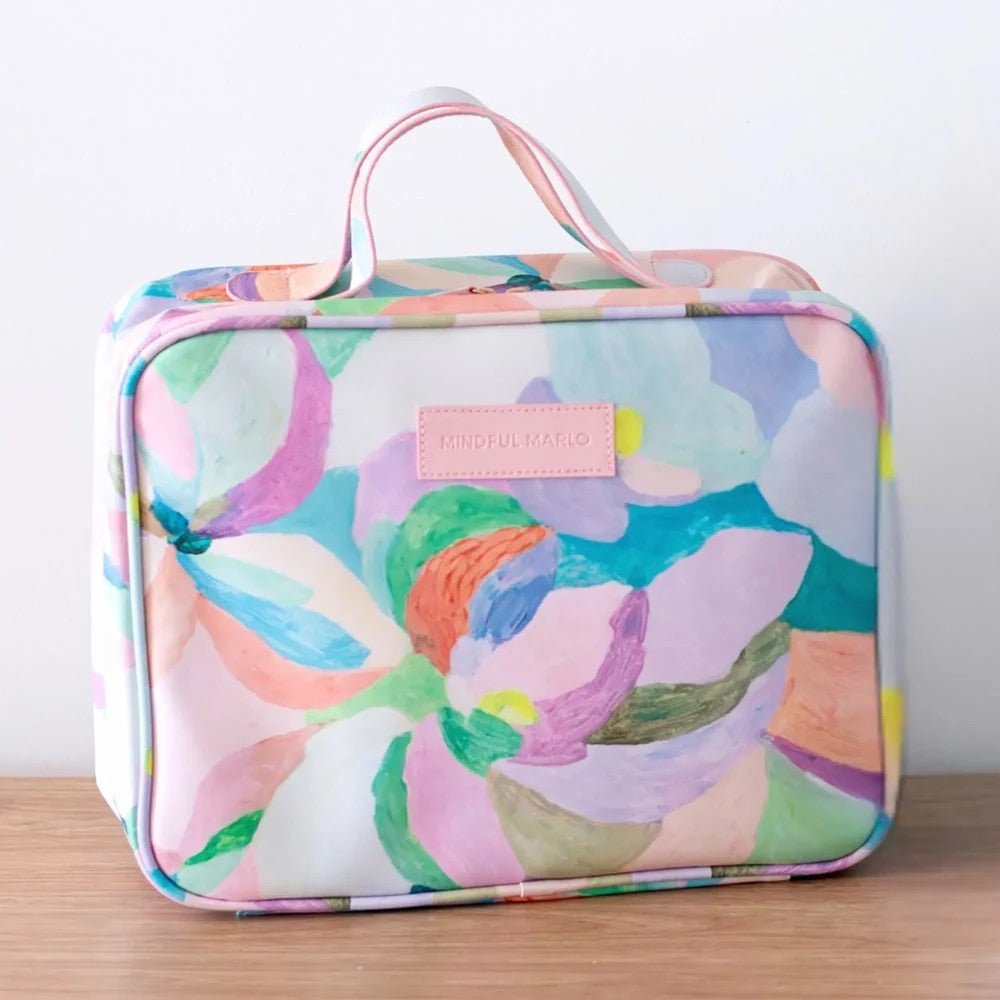 Hanging Toiletry Bag | Romy by Mindful Marlo. Australian Art Prints, Gifts, Fashion and Homewares. Green Door Decor. www.greendoordecor.com.au