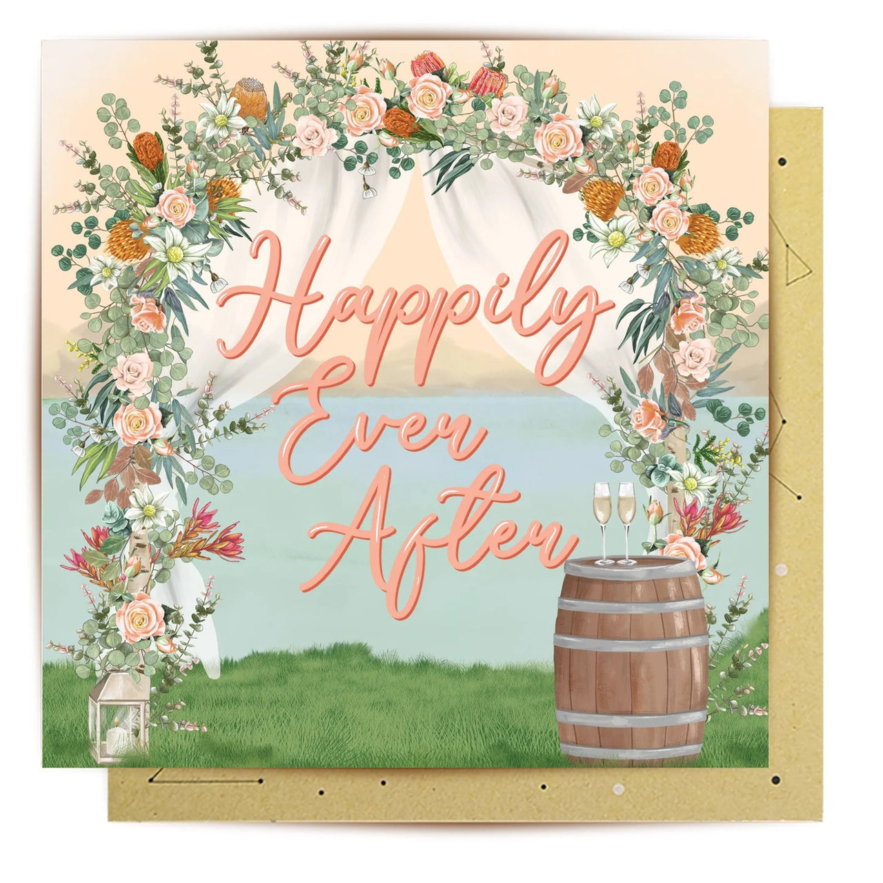 Greeting Card | Happily Ever by La La Land. Australian Art Prints, Fashion and Homewares. Green Door Decor. www.greendoordecor.com.au