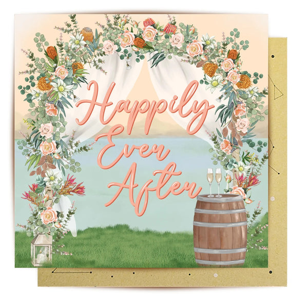 Greeting Card | Happily Ever by La La Land. Australian Art Prints, Fashion and Homewares. Green Door Decor. www.greendoordecor.com.au