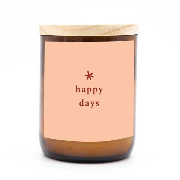 'Happy Days' | Happy Days Candle by The Commonfolk Collective. Australian Art Prints and Homewares. Green Door Decor. www.greendoordecor.com.au