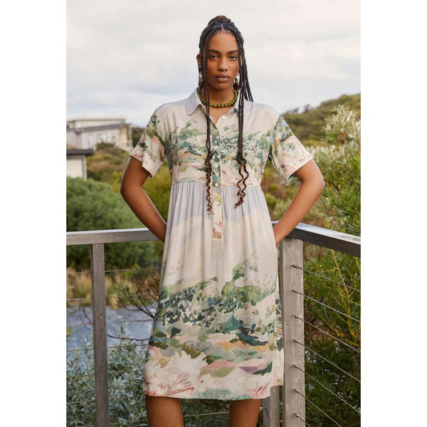 Hart Dress | Mountain Peak by Nancybird. Australian Art Prints, Gifts, Fashion and Homewares. Green Door Decor. www.greendoordecor.com.au