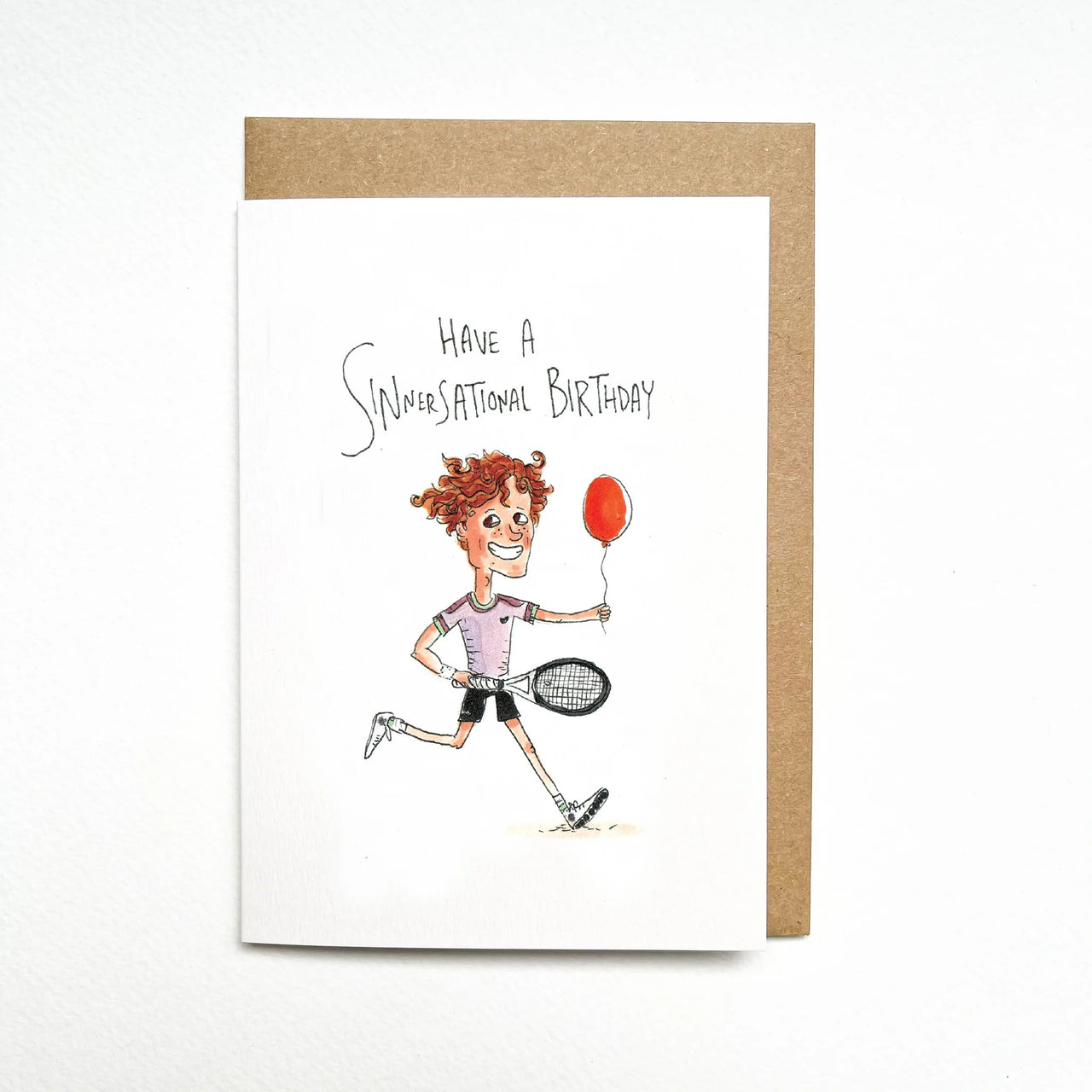 Have A Sinnersational Birthday | Greeting Card by Well Drawn. Australian Art Prints, Fashion and Homewares. Green Door Decor. www.greendoordecor.com.au