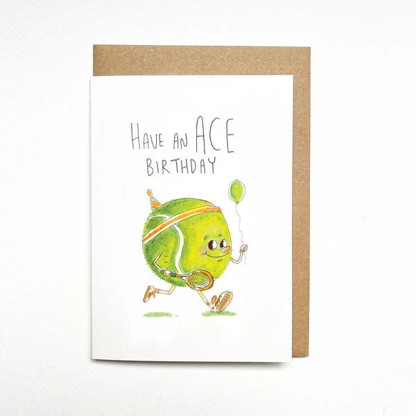 Have an Ace Birthday | Greeting Card by Well Drawn. Australian Art Prints, Fashion and Homewares. Green Door Decor. www.greendoordecor.com.au