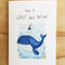 Have A Whaley Great Birthday | Greeting Card by Well Drawn. Australian Art Prints and Homewares. Green Door Decor. www.greendoordecor.com.au
