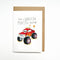Have a Wheelie Big Monster Birthday | Greeting Card by Well Drawn. Australian Art Prints, Gifts, Fashion and Homewares. Green Door Decor. www.greendoordecor.com.au
