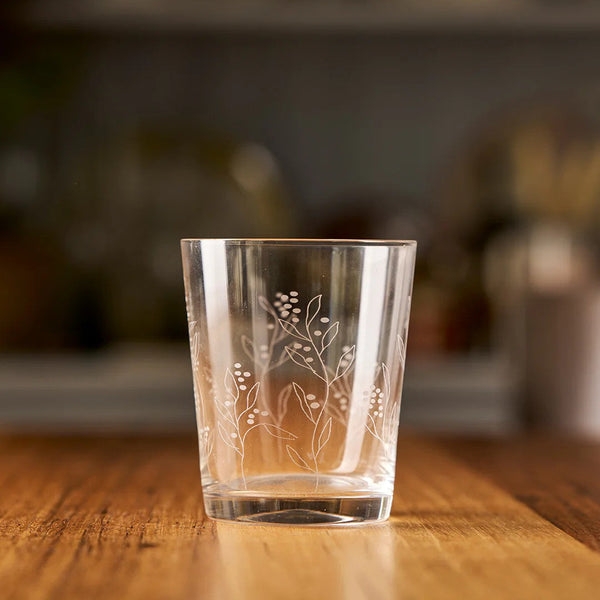 Haven Glass Tumbler | Wattle by Robert Gordon. Australian Art Prints, Fashion and Homewares. Green Door Decor. www.greendoordecor.com.au