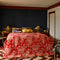 'Hazel' Scalloped Velvet Bedcover by Sage and Clare. Australian Art Prints, Gifts, Fashion and Homewares. Green Door Decor. www.greendoordecor.com.au