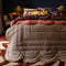 'Hazel' Scalloped Velvet Bedcover by Sage and Clare. Australian Art Prints, Gifts, Fashion and Homewares. Green Door Decor. www.greendoordecor.com.au