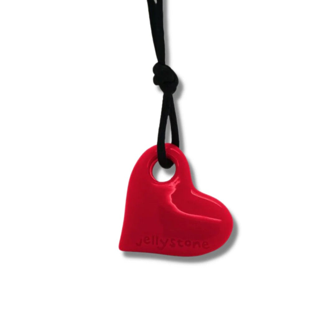 Silicone Heart Pendant | Scarlet Red by Jellystone Designs. Australian Art Prints, Gifts, Fashion and Homewares. Green Door Decor. www.greendoordecor.com.au