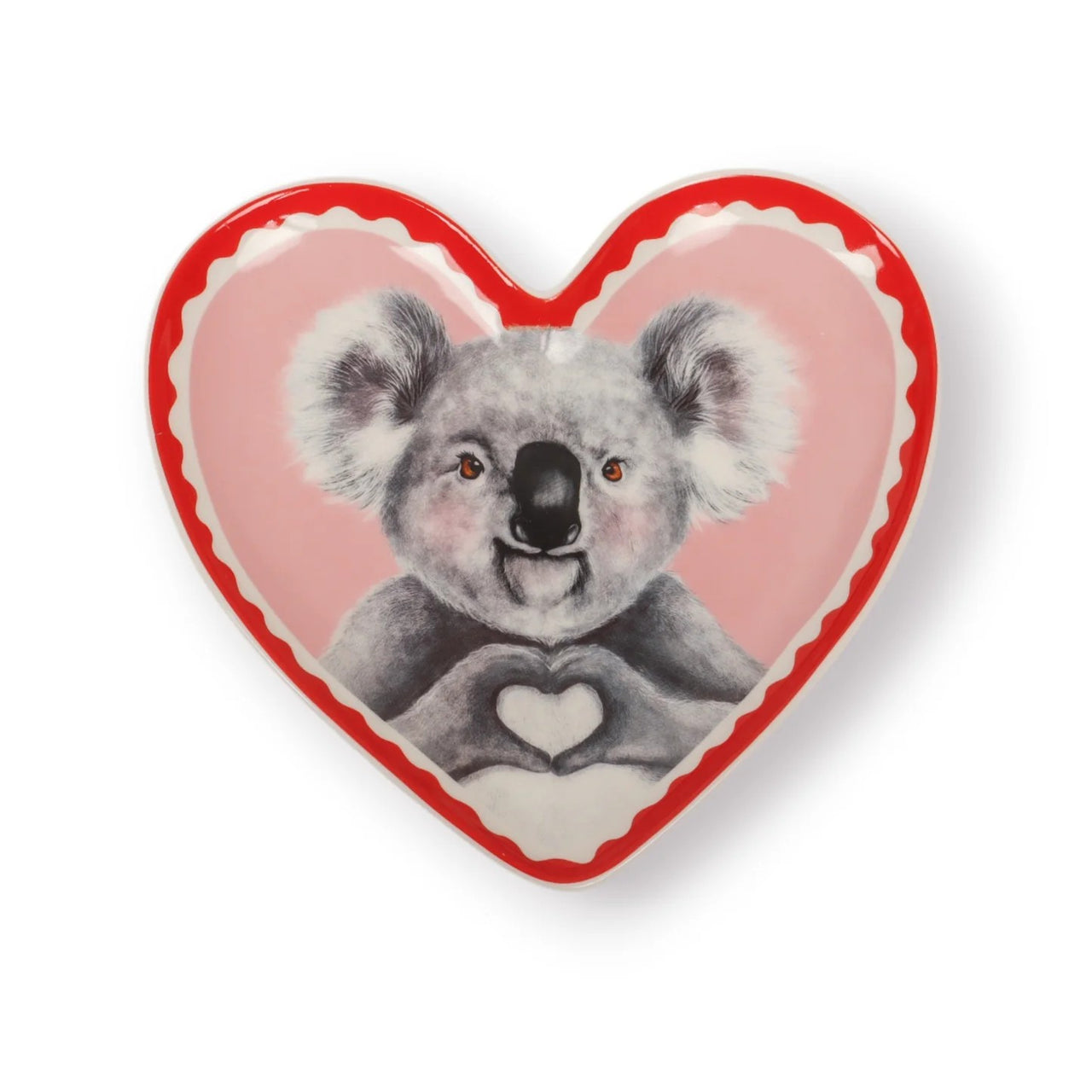 Heart Shape Trinket Tray | I Heart Koala by La La Land. Australian Art Prints, Fashion and Homewares. Green Door Decor. www.greendoordecor.com.au