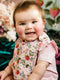 'Hearts Floral' Dandy Duo Bibs - 2 pack | Pink by Fleur Harris. Australian Art Prints and Homewares. Green Door Decor. www.greendoordecor.com.au
