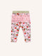 'Hearts Floral' Fabulous Frilled Legging | Pink by Fleur Harris. Australian Art Prints and Homewares. Green Door Decor. www.greendoordecor.com.au
