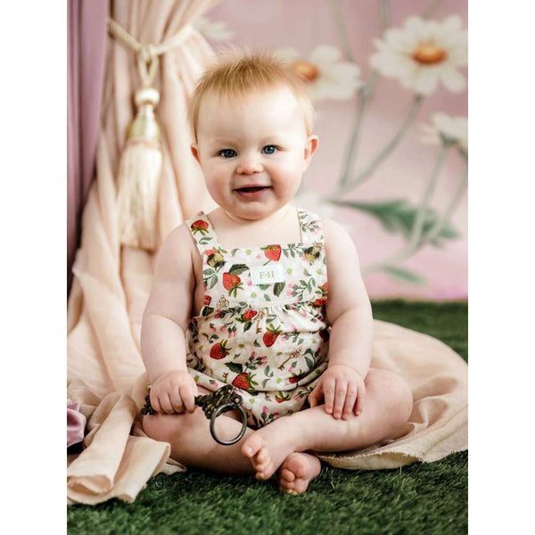 'Hearts Floral' Tootsie Romper | Linen by Fleur Harris. Australian Art Prints and Homewares. Green Door Decor. www.greendoordecor.com.au