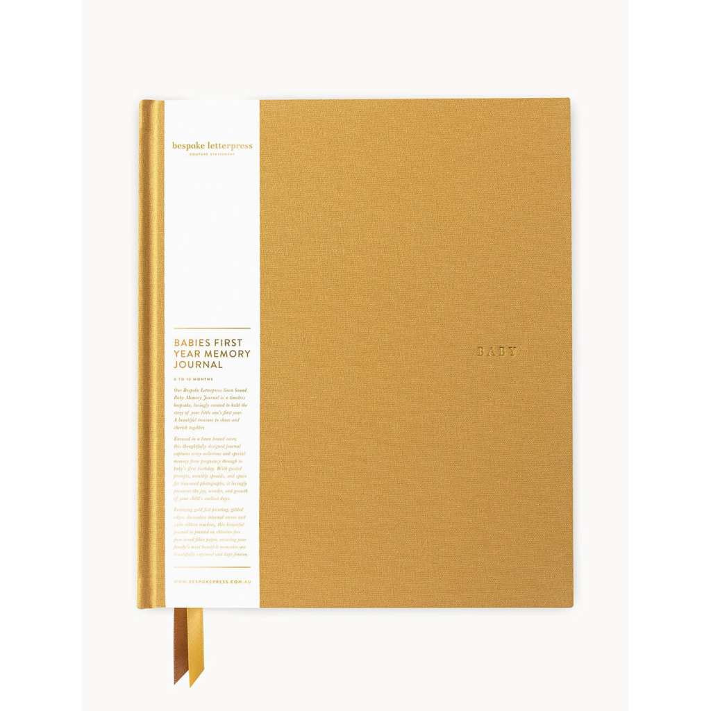 Heirloom Baby Memory Journal | Buttercup by Bespoke Letterpress. Australian Art Prints, Gifts, Fashion and Homewares. Green Door Decor. www.greendoordecor.com.au