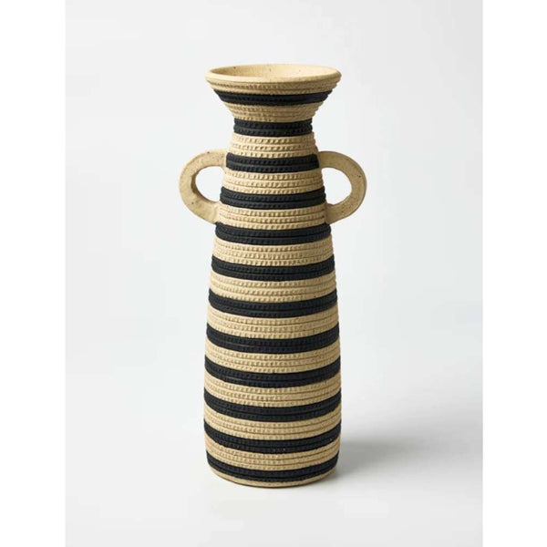 Hibo Handle Vase | Black by Jones and Co. Australian Art Prints and Homewares. Green Door Decor. www.greendoordecor.com.au