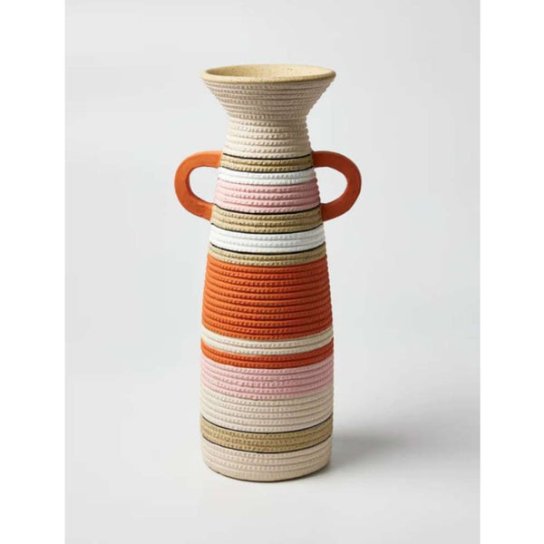 Hibo Handle Vase | Pink by Jones and Co. Australian Art Prints and Homewares. Green Door Decor. www.greendoordecor.com.au
