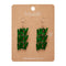 Ho, Ho, Ho Drop Earrings - Green | Erstwilder. Australian Art Prints and Homewares. Green Door Decor. www.greendoordecor.com.au