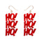 Ho, Ho, Ho Drop Earrings - Red | Erstwilder. Australian Art Prints and Homewares. Green Door Decor. www.greendoordecor.com.au