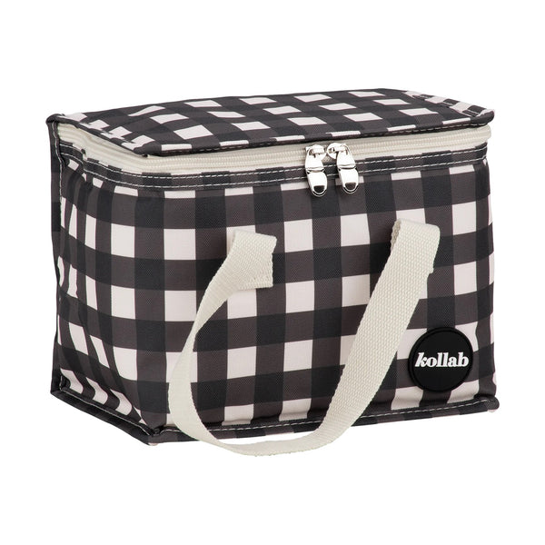 Holiday Lunch Box | Black Check by Kollab. Australian Art Prints and Homewares. Green Door Decor. www.greendoordecor.com.au