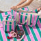 Holiday Picnic Mat | Spring Stripe by Kollab. Australian Art Prints and Homewares. Green Door Decor. www.greendoordecor.com.au