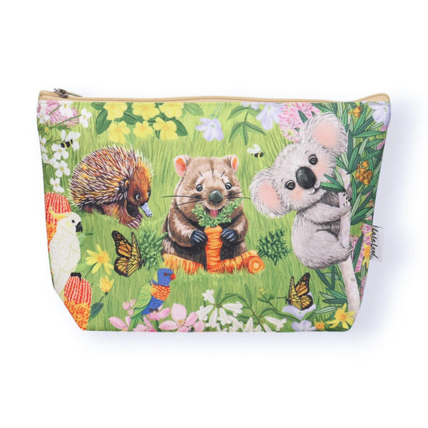 Holiday Pouch | Garden Giggles by La La Land. Australian Art Prints and Homewares. Green Door Decor. www.greendoordecor.com.au