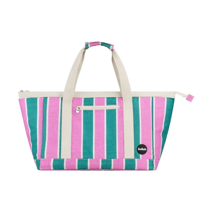 Holiday Tote Bag | Spring Stripe by Kollab. Australian Art Prints and Homewares. Green Door Decor. www.greendoordecor.com.au