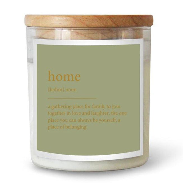 'Home' Dictionary Meaning | GOLDIE Candle by The Commonfolk Collective. Australian Art Prints and Homewares. Green Door Decor. www.greendoordecor.com.au