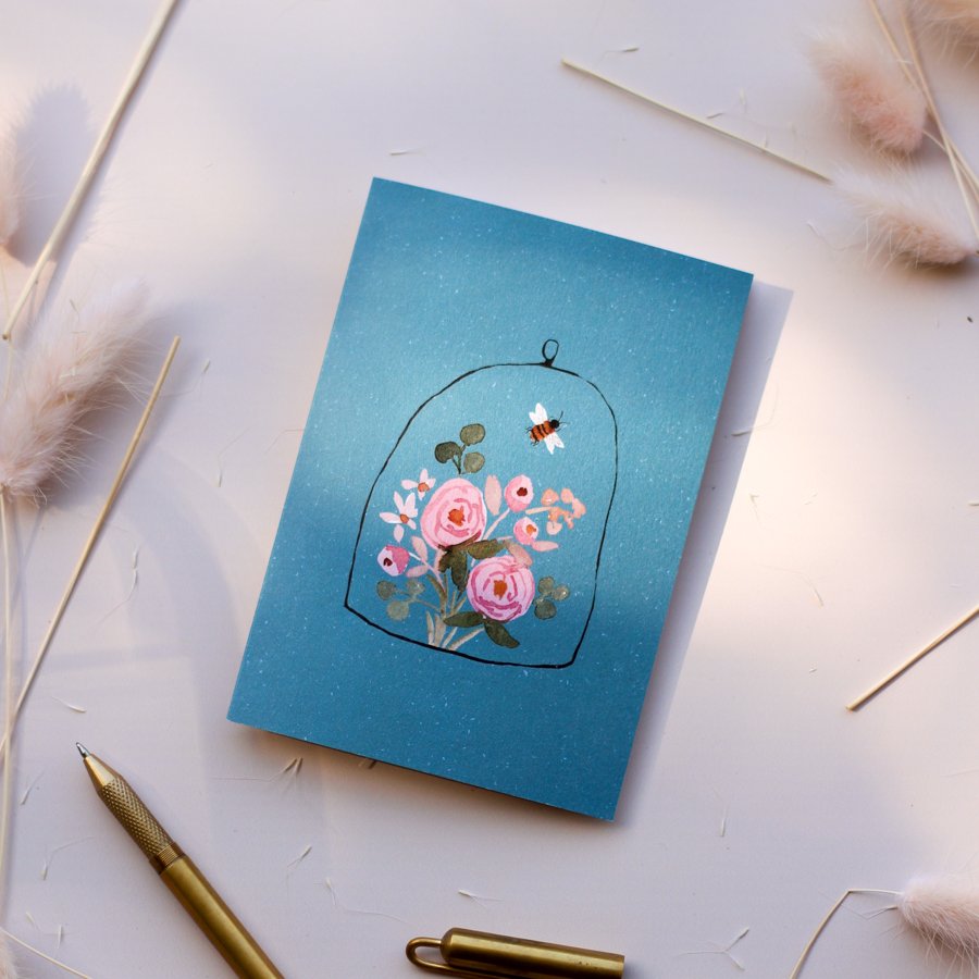 Apiary -Honest Harvest collection greeting card by The Darling Fig. Australian Art Prints and Homewares. Green Door Decor. www.greendoordecor.com.au