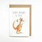 Hoppy Birthday To Roo | Greeting Card by Well Drawn. Australian Art Prints, Gifts, Fashion and Homewares. Green Door Decor. www.greendoordecor.com.au