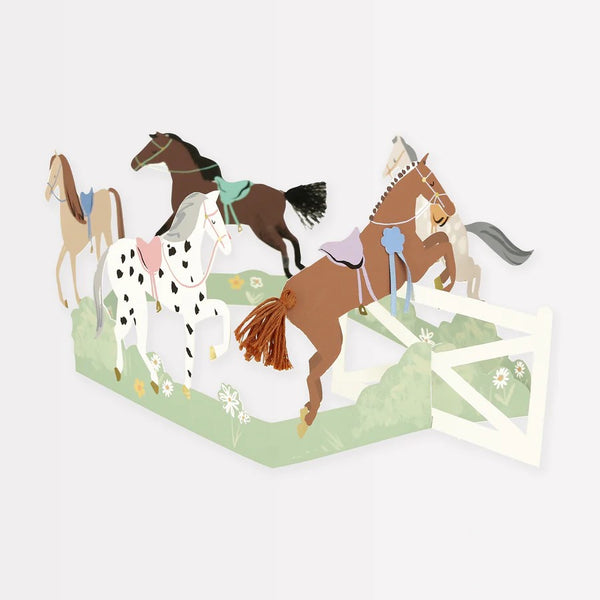 Horse Concertina Card by Meri Meri. Australian Art Prints and Homewares. Green Door Decor. www.greendoordecor.com.au