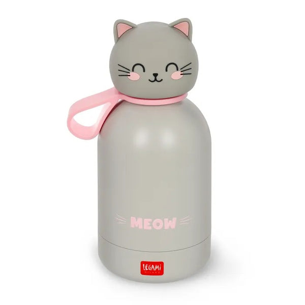 Legami | 'Hot & Cold BFF' Kids Bottle | Kitty by Paperie. Australian Art Prints, Gifts, Fashion and Homewares. Green Door Decor. www.greendoordecor.com.au