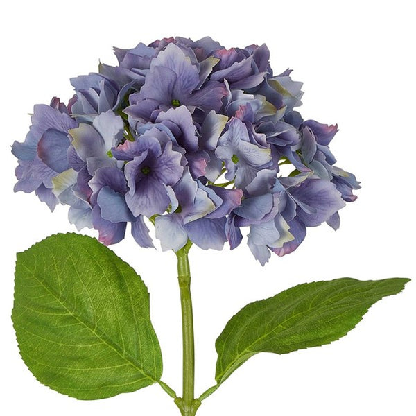 Faux Flower | Hydrangea Stem Soft Touch 50cm Blue. Australian Art Prints and Homewares. Green Door Decor. www.greendoordecor.com.au