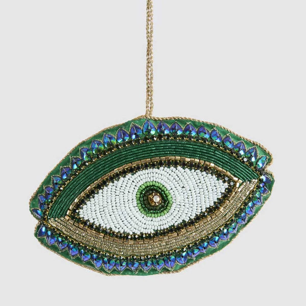 Eye Spy Green | Sequin Hanging Christmas Tree Decoration by Florabelle Living. Australian Art Prints, Gifts, Fashion and Homewares. Green Door Decor. www.greendoordecor.com.au