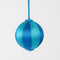 Silk Stripe Bauble Small - Blue & Turquoise | Christmas Hanging Decorations by Florabelle Living. Australian Art Prints, Gifts, Fashion and Homewares. Green Door Decor. www.greendoordecor.com.au
