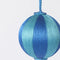 Silk Stripe Bauble Small - Blue & Turquoise | Christmas Hanging Decorations by Florabelle Living. Australian Art Prints, Gifts, Fashion and Homewares. Green Door Decor. www.greendoordecor.com.au