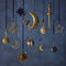 Oro Gem Bauble - Gold | Christmas Hanging Decorations by Florabelle Living. Australian Art Prints, Gifts, Fashion and Homewares. Green Door Decor. www.greendoordecor.com.au