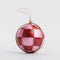 Squared Capiz Hand Painted Bauble - Pink & Red | Christmas Hanging Decorations by Florabelle Living. Australian Art Prints, Gifts, Fashion and Homewares. Green Door Decor. www.greendoordecor.com.au