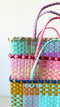 Small Recycled Plastic Basket | Various Colours by Nibbanah. Australian Art Prints and Homewares. Green Door Decor. www.greendoordecor.com.au
