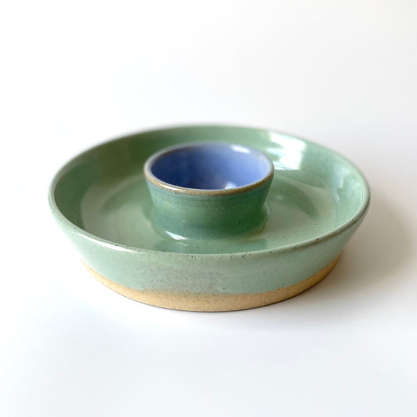 Chip & Dip Bowl | Pastel Green by Bei Creative. Australian Art Prints and Homewares. Green Door Decor. www.greendoordecor.com.au