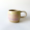 Gingham Ceramic Mug | Pink Yellow Gingham by Bei Creative. Australian Art Prints and Homewares. Green Door Decor. www.greendoordecor.com.au