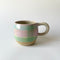 Gingham Ceramic Mug | Green Pink by Bei Creative. Australian Art Prints and Homewares. Green Door Decor. www.greendoordecor.com.au